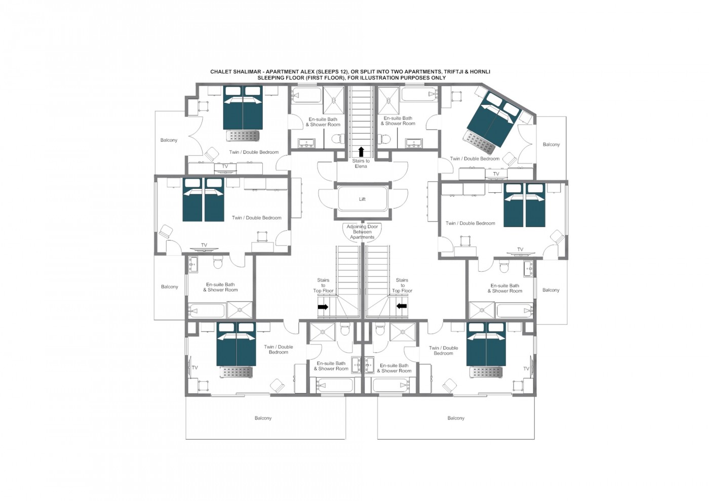 Chalet Shalimar Zermatt Floor Plan 2